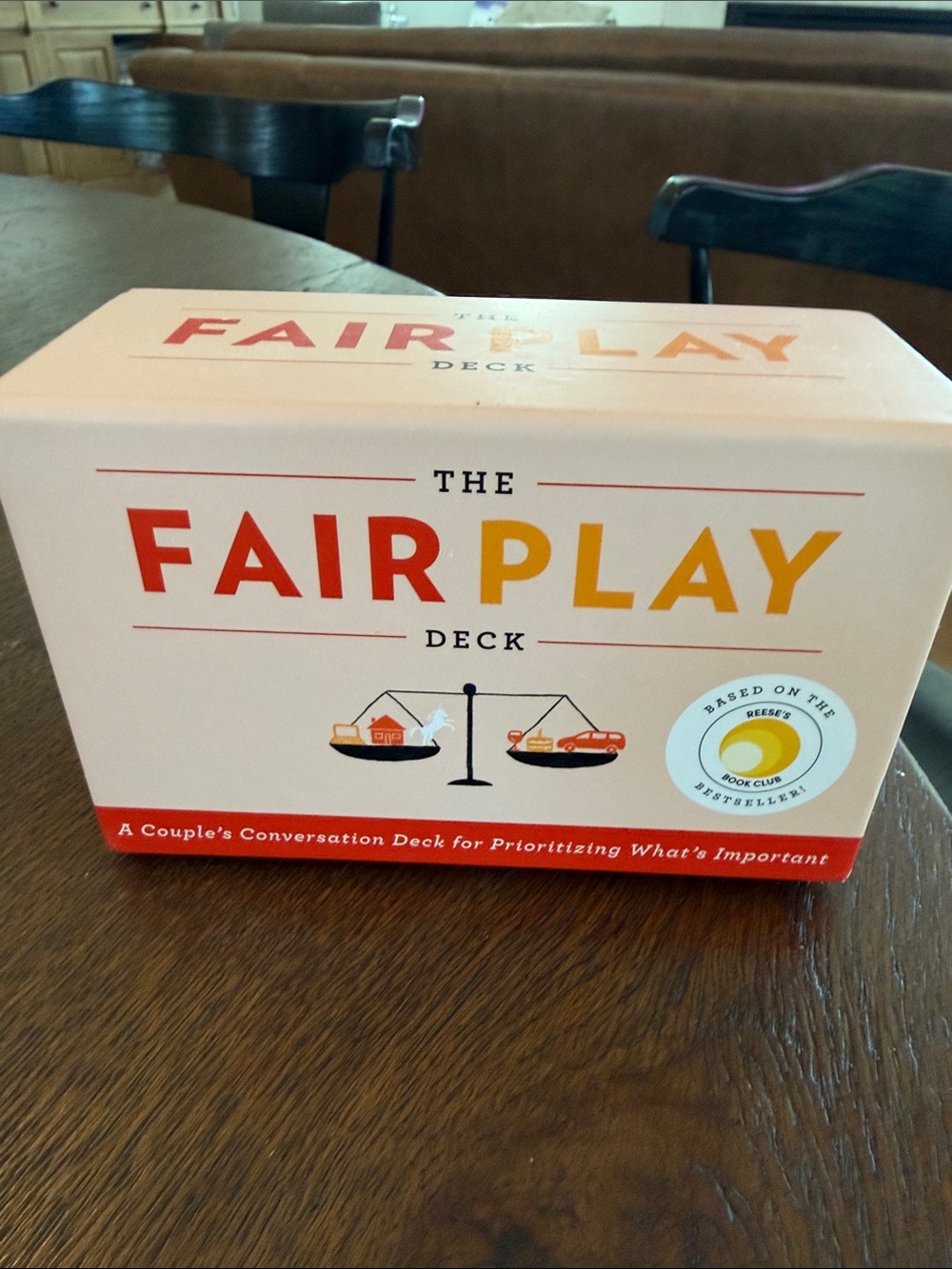 The Deck – Conversation Card Game in Peach/Orange